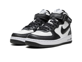 Nike Air Force 1 Mid X Stüssy "Light Bone Black" - street-bill.dk