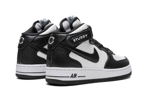 Nike Air Force 1 Mid X Stüssy "Light Bone Black" - street-bill.dk