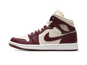 Nike Air Jordan 1 Mid Split "Beach Cherrywood Red" - street-bill.dk