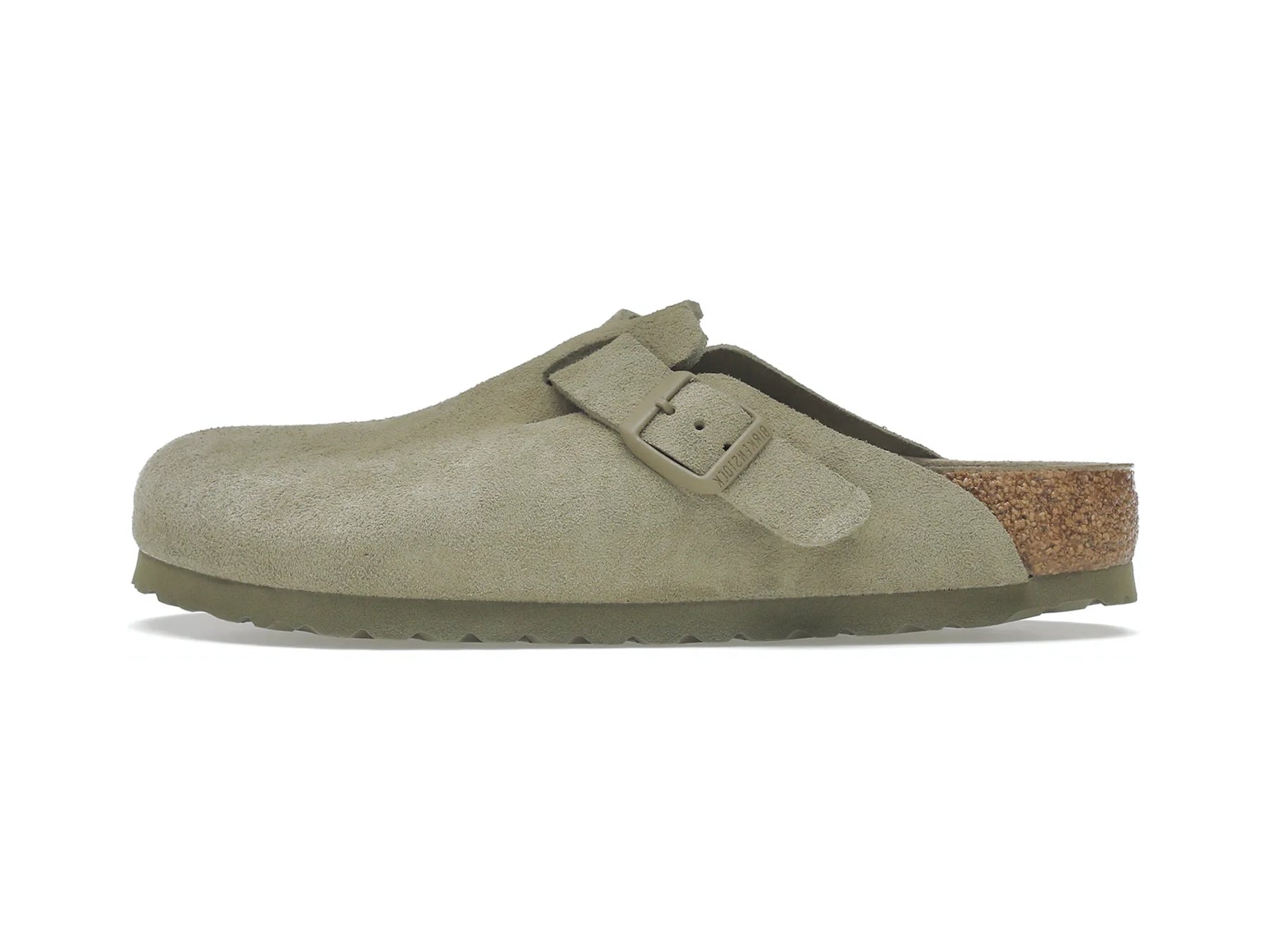 Birkenstock Boston "Soft Footbed Suede Faded Khaki" - street-bill.dk