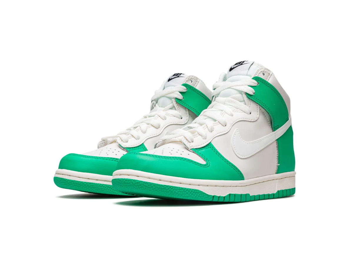 Nike Dunk High "White Green" - street-bill.dk