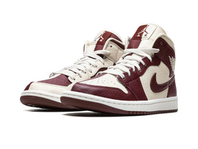 Nike Air Jordan 1 Mid Split "Beach Cherrywood Red" - street-bill.dk