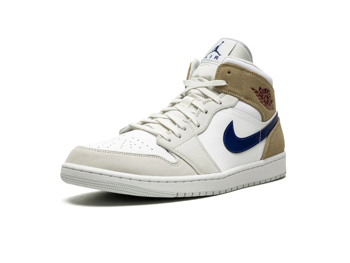 Nike Air Jordan 1 Mid "Tan Suede Navy" - street-bill.dk