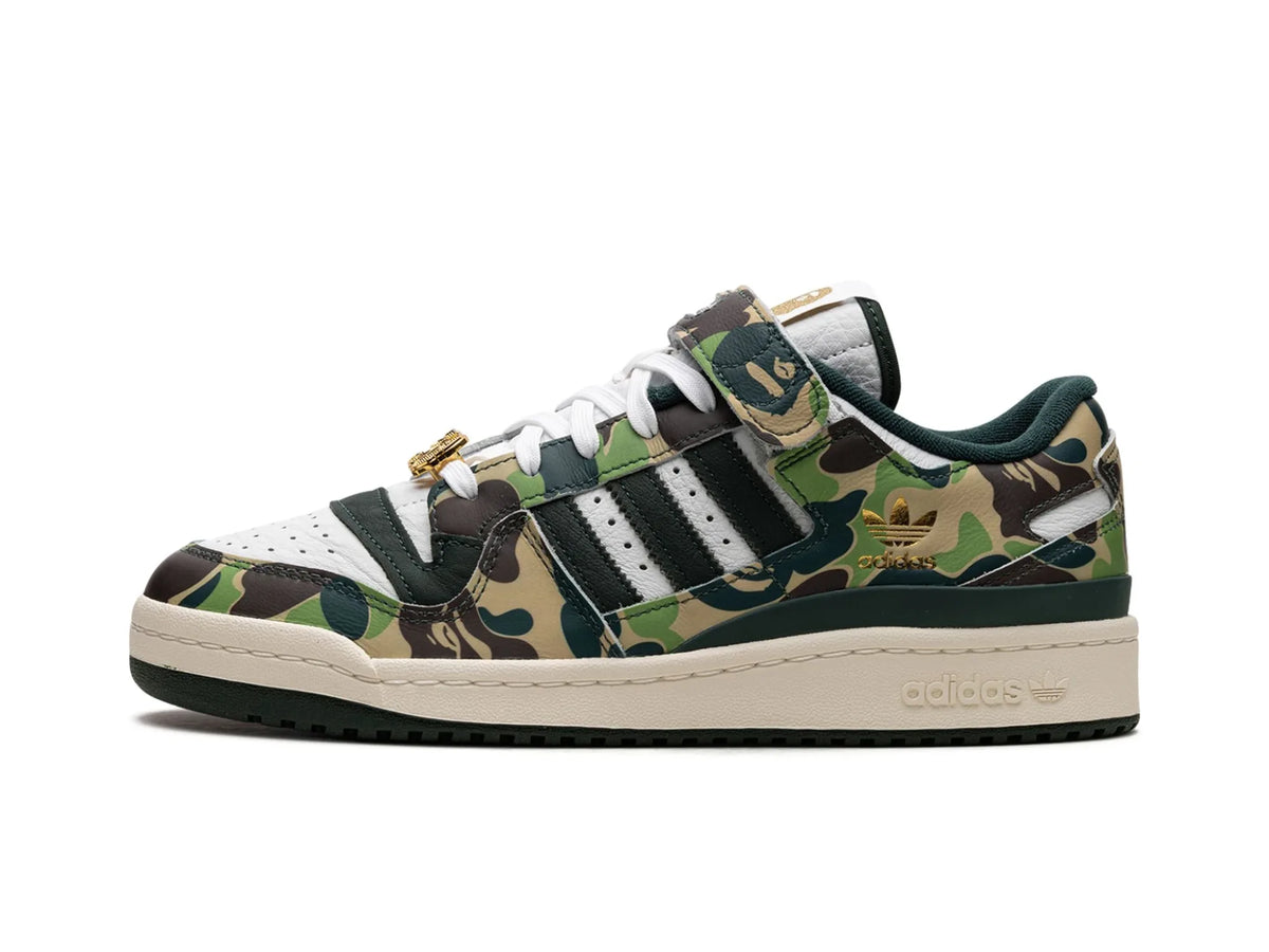 Adidas Forum 84 Low X Bape "30th Anniversary Green Camo" - street-bill.dk