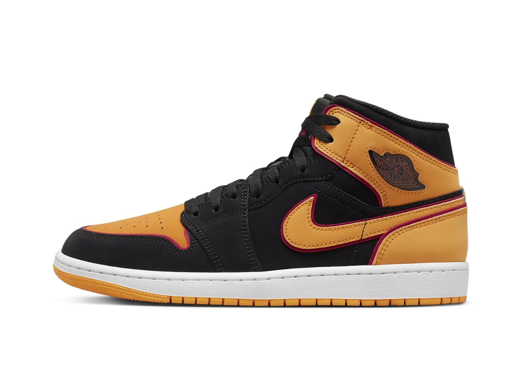 Nike Air Jordan 1 Mid "Orange Black" - street-bill.dk