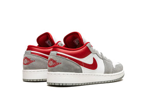 Nike Air Jordan 1 Low "Light Smoke Grey Gym Red" - street-bill.dk