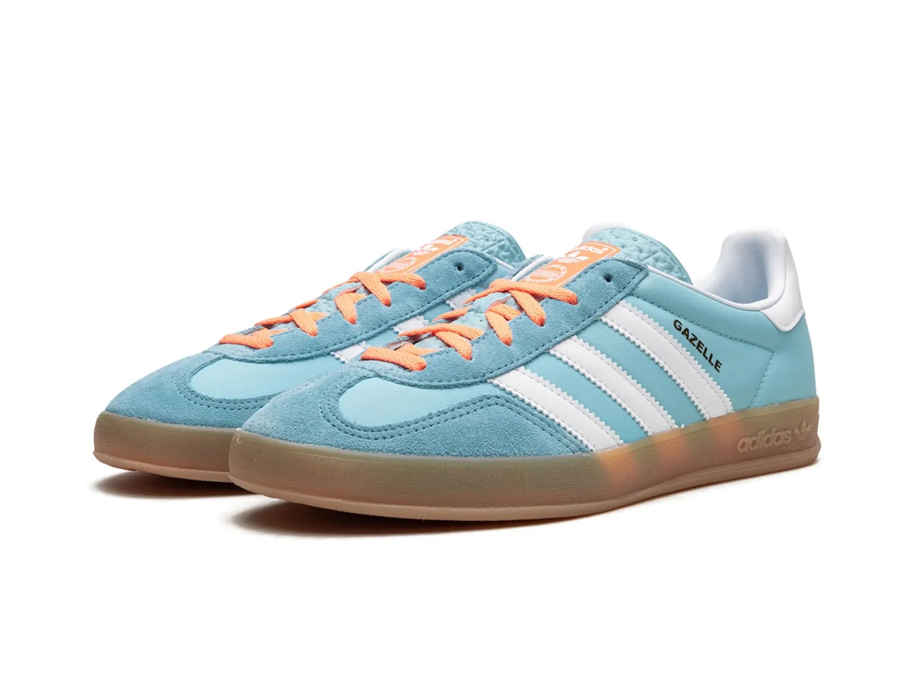 Adidas Gazelle Indoor "Preloved Blue White Gum" - street-bill.dk