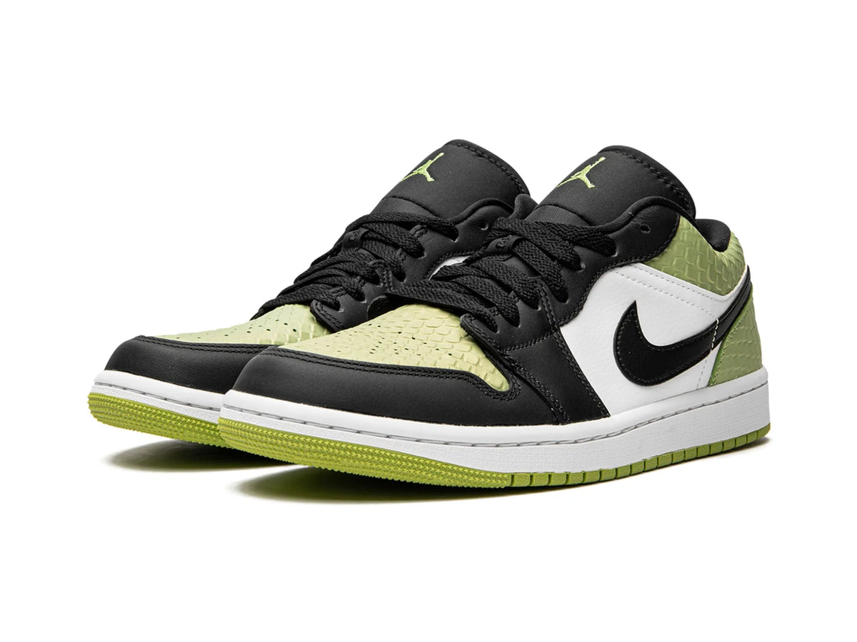 Nike Air Jordan 1 Low "Vivid Green Snakeskin" - street-bill.dk