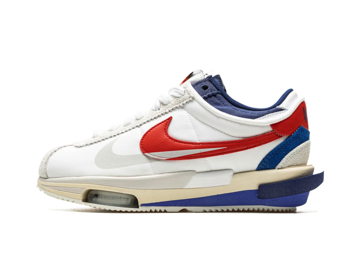 Nike Zoom Cortez SP X Sacai "White University Red Blue" - street-bill.dk