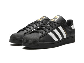 Adidas Superstar "Core Black Cloud White Gold" - street-bill.dk