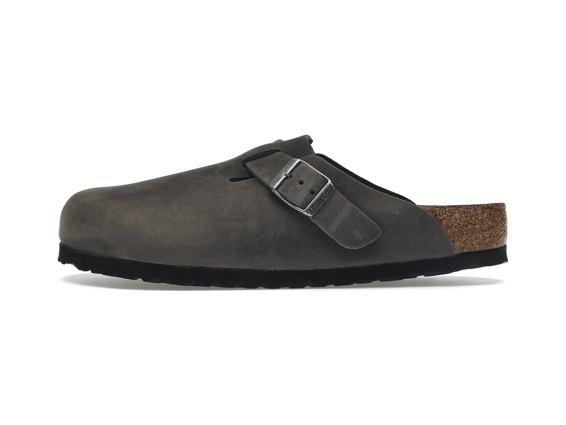 Birkenstock Boston "Soft Footbed Oiled Leather Iron Grey" - street-bill.dk