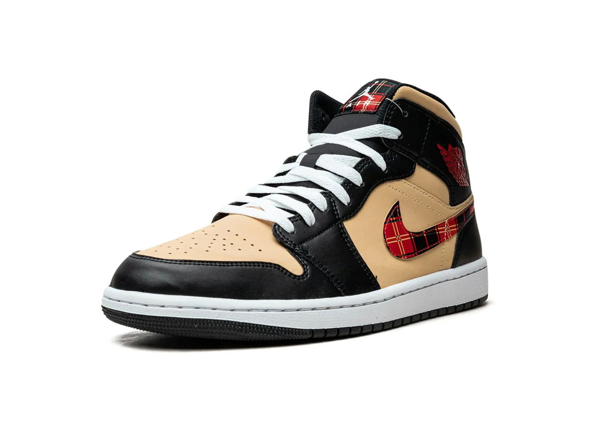 Nike Air Jordan 1 Mid "Tartan Swoosh" - street-bill.dk